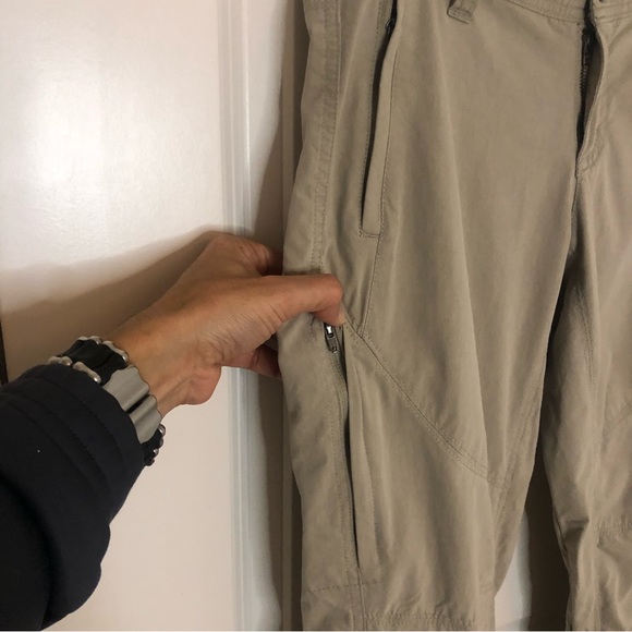 KUHL Spire Tan Roll Up Convertible Pants - wear as Capris or Long Pants Sz: 4 - Picture 11 of 15